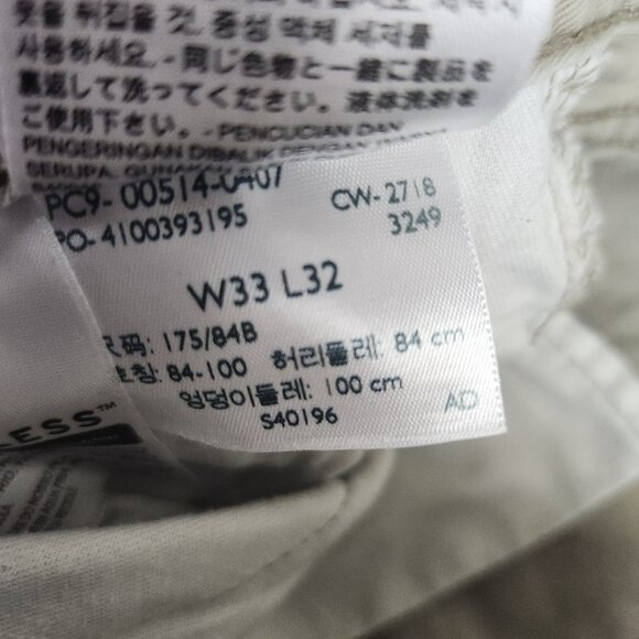 Levi's 514 Pants Men's 33x32 Khaki Slim Fit Straight Leg Cotton Modern Jeans - Picture 9 of 12